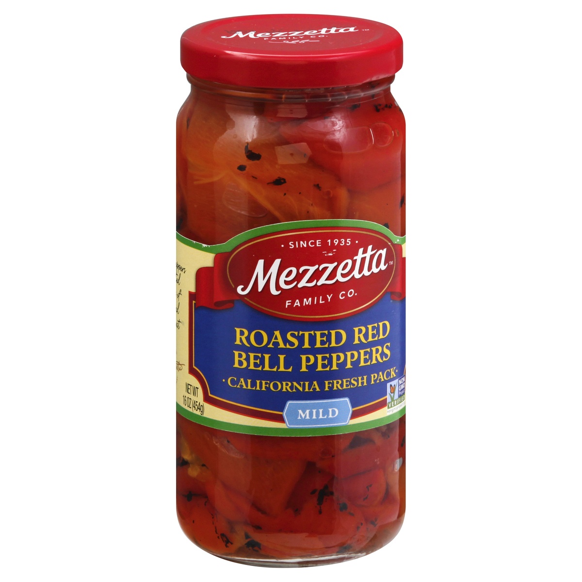 slide 2 of 11, Mezzetta Roasted Red Bell Peppers, 16 oz