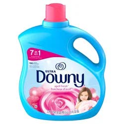 Downy Soft, 2 in 1 Soft and Fresh Liquid Fabric Softener, April Fresh, 111 fl oz, 150 Loads, Fabric Conditioner Liquid provides softness and freshness for fabrics