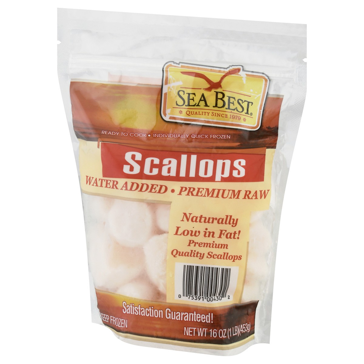 slide 5 of 9, Sea Best Water Added Premium Raw Scallops 16 oz Bag, 16 oz
