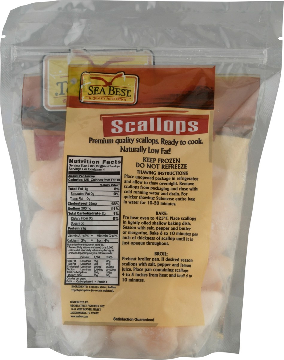 slide 8 of 9, Sea Best Water Added Premium Raw Scallops 16 oz Bag, 16 oz