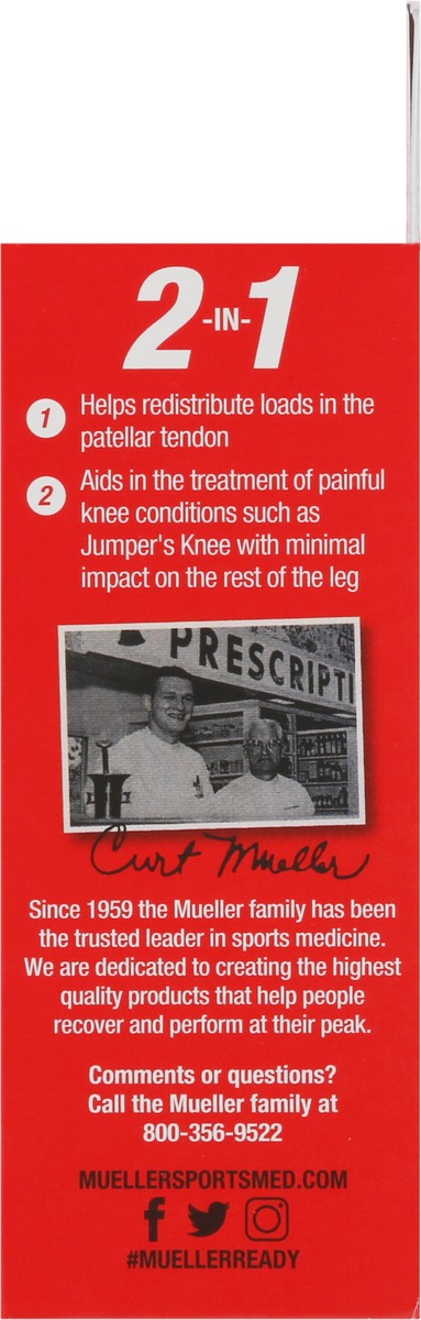 slide 6 of 12, Mueller Moderate Jumper's Knee Strap 1 ea, 1 ct