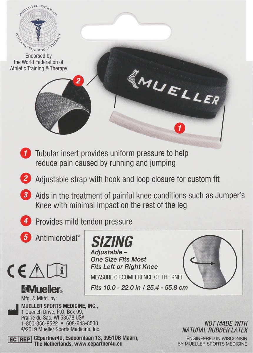 slide 10 of 12, Mueller Moderate Jumper's Knee Strap 1 ea, 1 ct