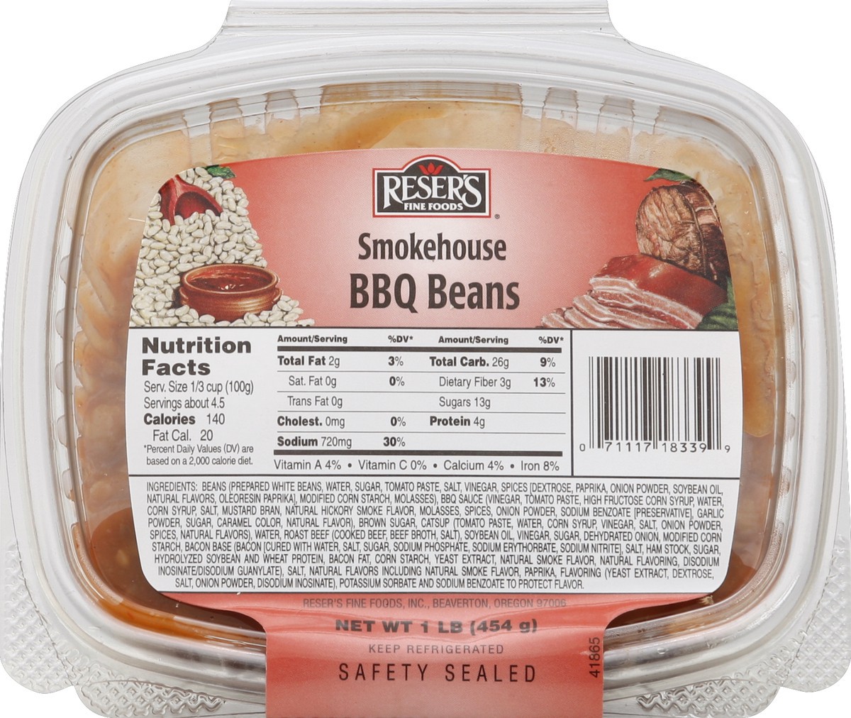 slide 2 of 4, Reser's Smokehouse BBQ Beans, 1 ct