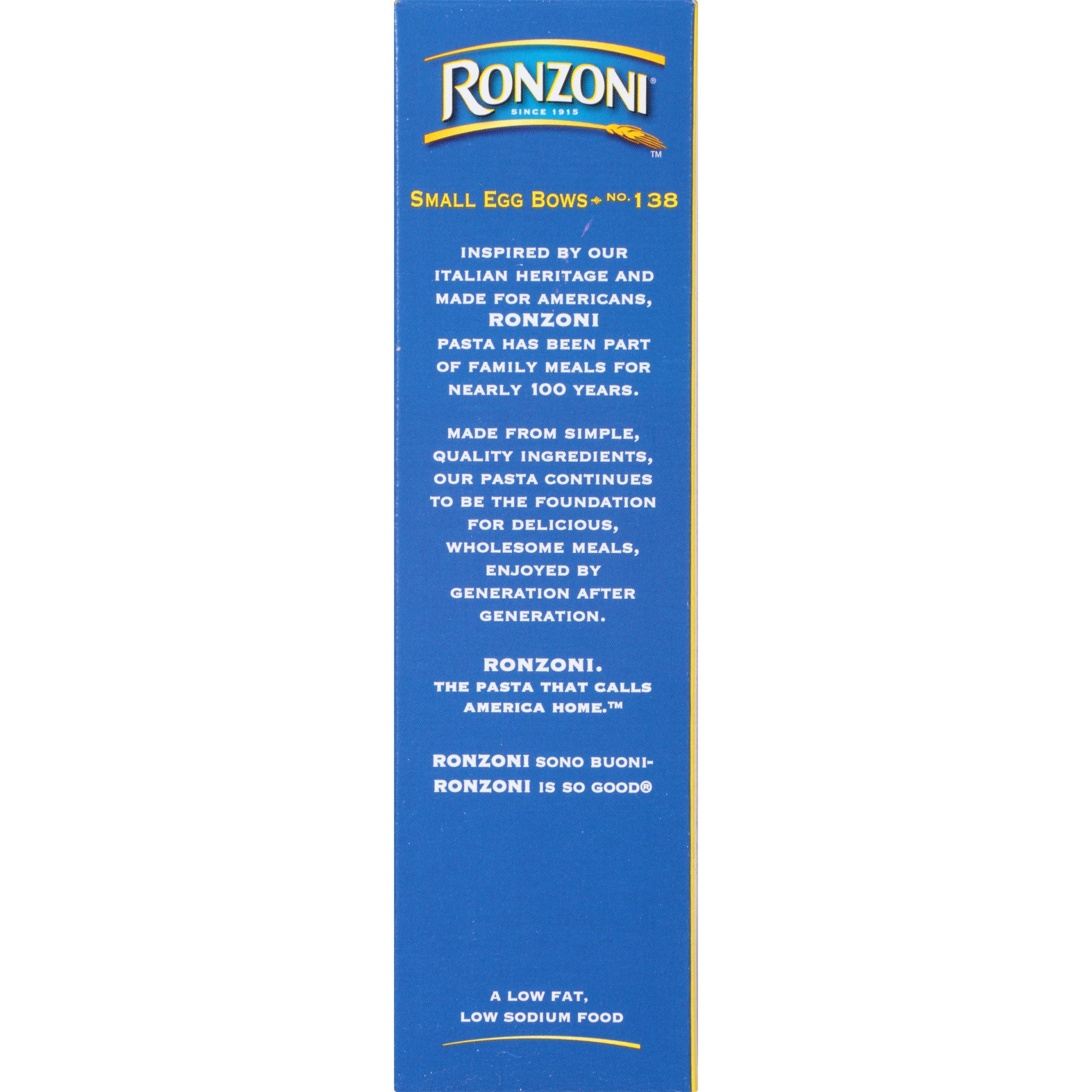 slide 4 of 8, Ronzoni Egg Noodles, Small Egg Bows, No. 138, 12 oz