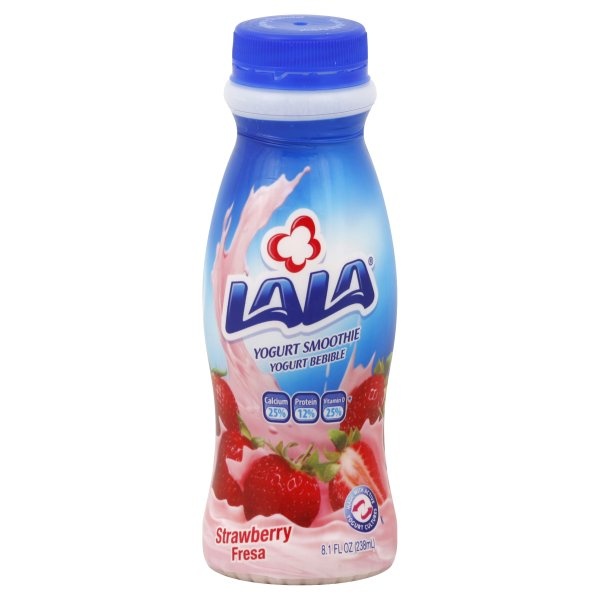 slide 1 of 1, LALA Yogurt Smoothie, Strawberry, 8.1 oz