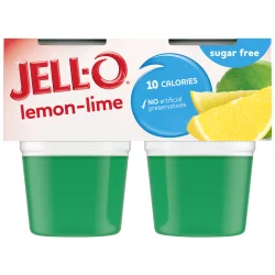 Jell-O Lemon-Lime Sugar Free Ready-to-Eat Gelatin Snacks