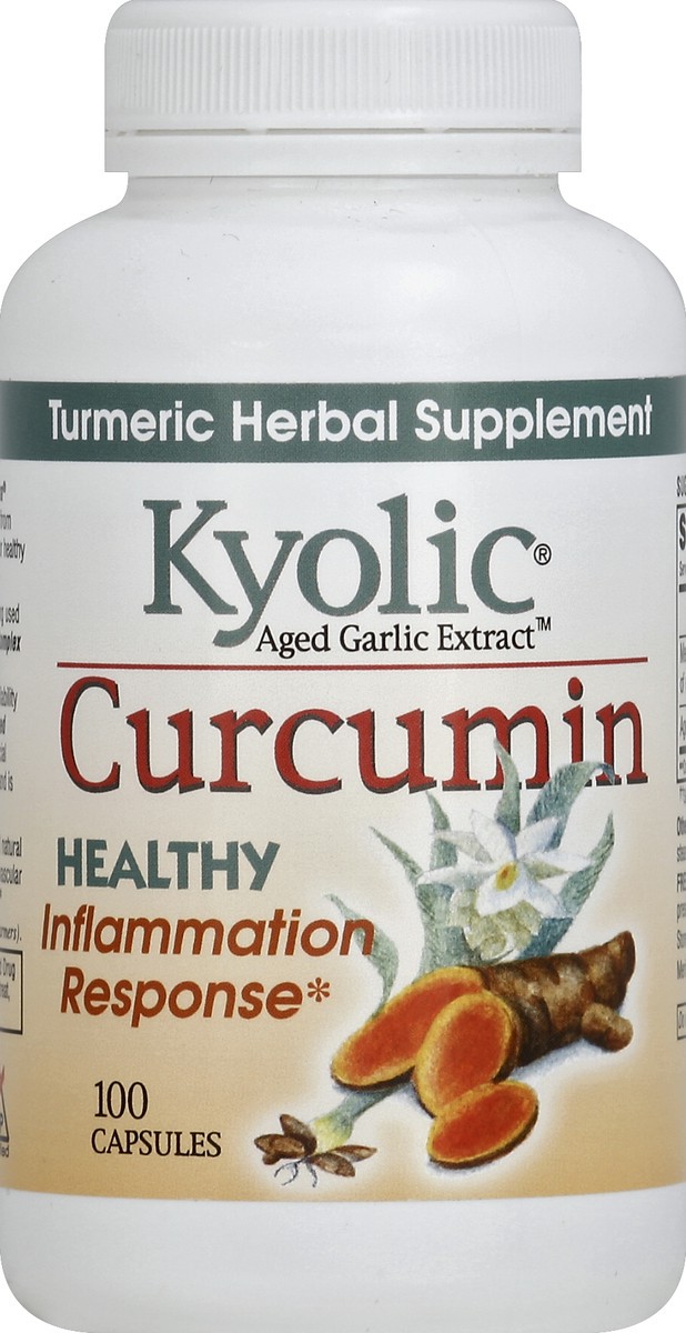 slide 2 of 2, Kyolic Wakunaga of America Kyolic Curcumin Capsules, 100 ct