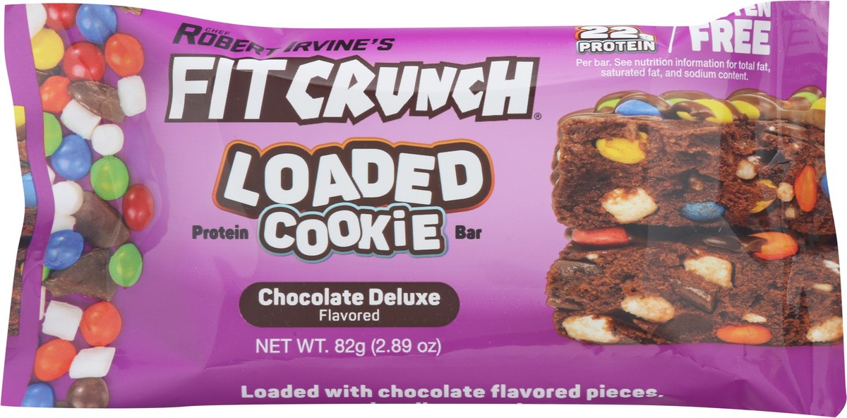 slide 7 of 12, FITCRUNCH Loaded Cookie Chocolate Deluxe Flavored Protein Bar - 2.89 oz, 2.89 oz