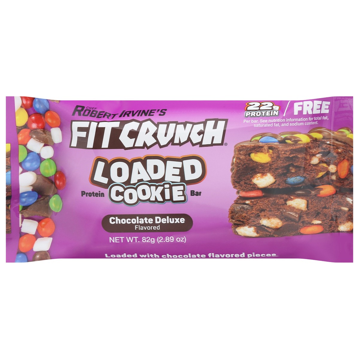 slide 1 of 12, FITCRUNCH Loaded Cookie Chocolate Deluxe Flavored Protein Bar - 2.89 oz, 2.89 oz
