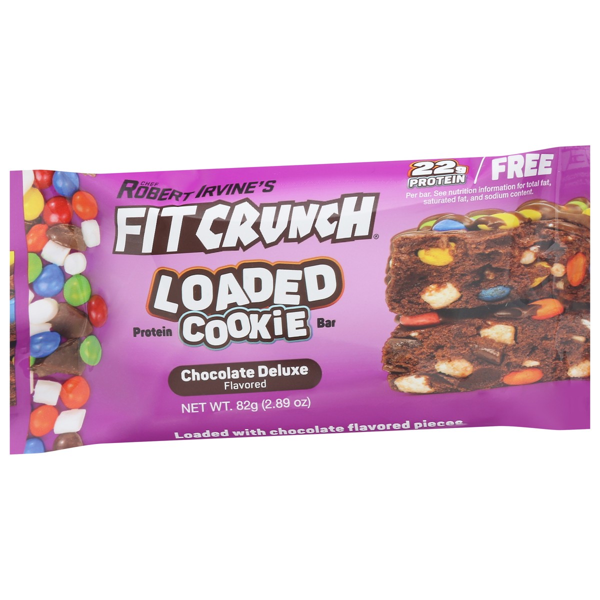 slide 2 of 12, FITCRUNCH Loaded Cookie Chocolate Deluxe Flavored Protein Bar - 2.89 oz, 2.89 oz