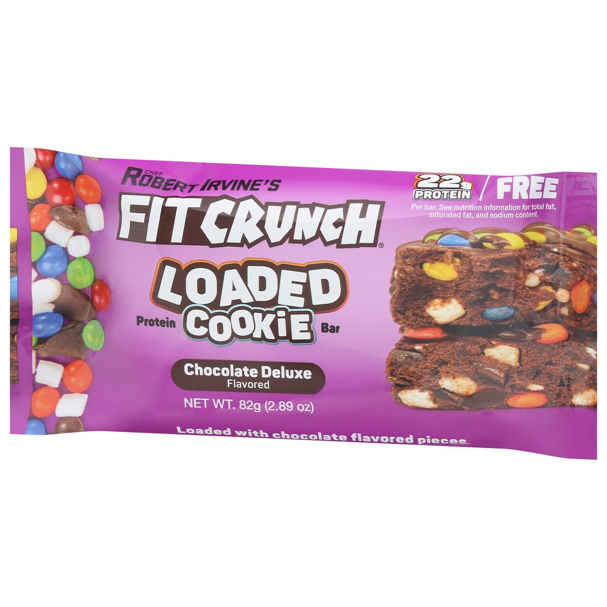 slide 10 of 12, FITCRUNCH Loaded Cookie Chocolate Deluxe Flavored Protein Bar - 2.89 oz, 2.89 oz
