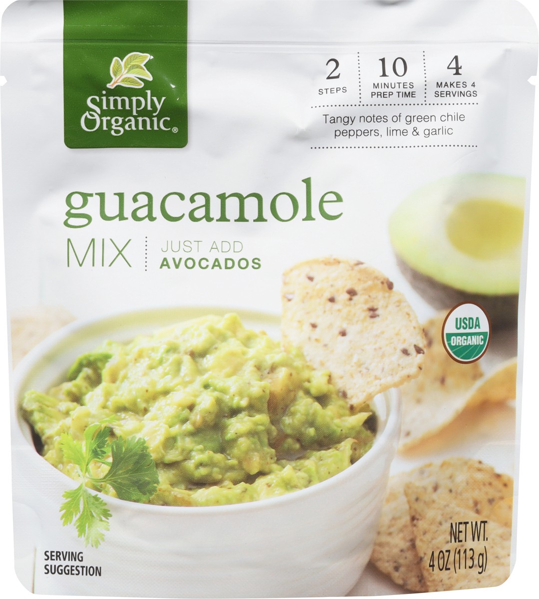 slide 7 of 9, Simply Organic Guacamole Mix 4 oz, 4 oz