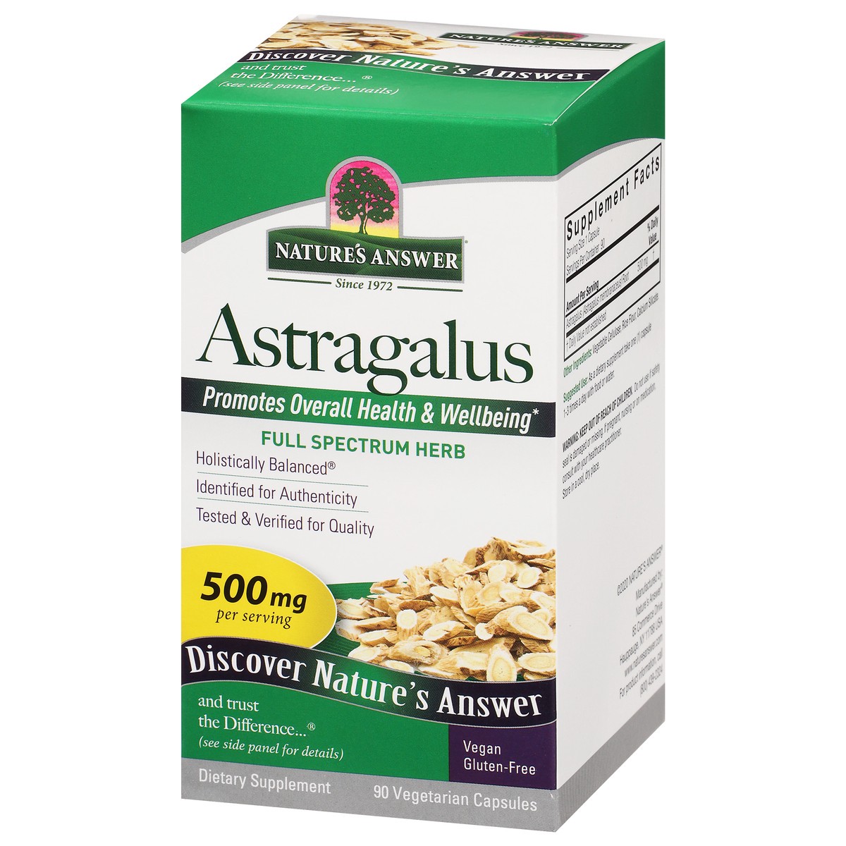 slide 3 of 9, Nature's Answer Astragalus Root 90VCap, 90 ct