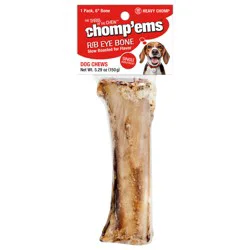 Ruffin' It Chomp'ems Rib Eye Bone Dog Chew - 6 in