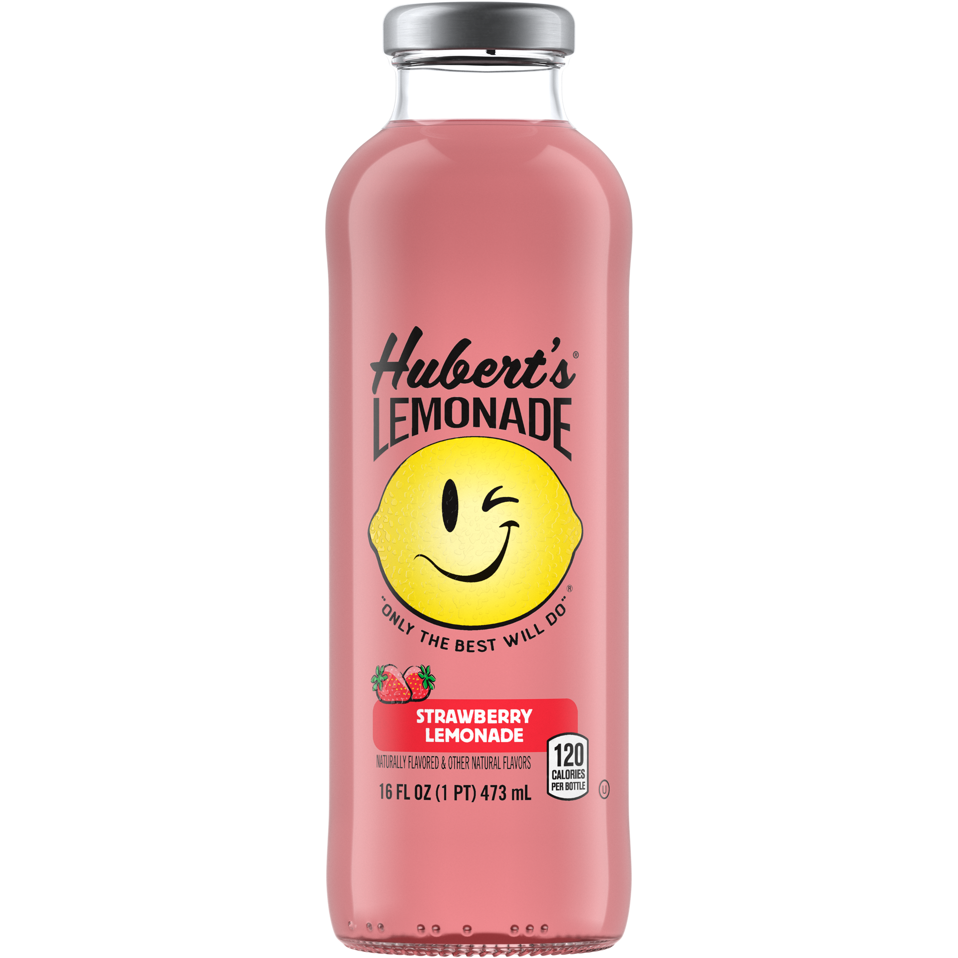 slide 1 of 5, Hubert's Hubert Strawberry Lemonade - 16 fl oz, 16 fl oz