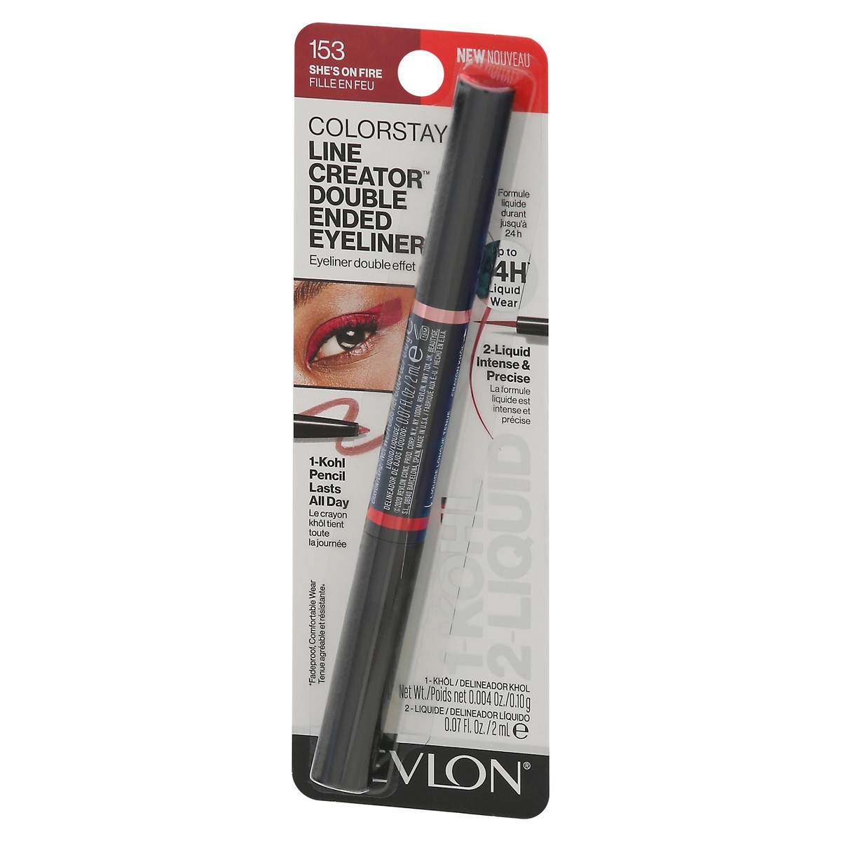 slide 3 of 11, Revlon ColorStay Line Creator Double Ended Liner, She's On Fire, 1 ct