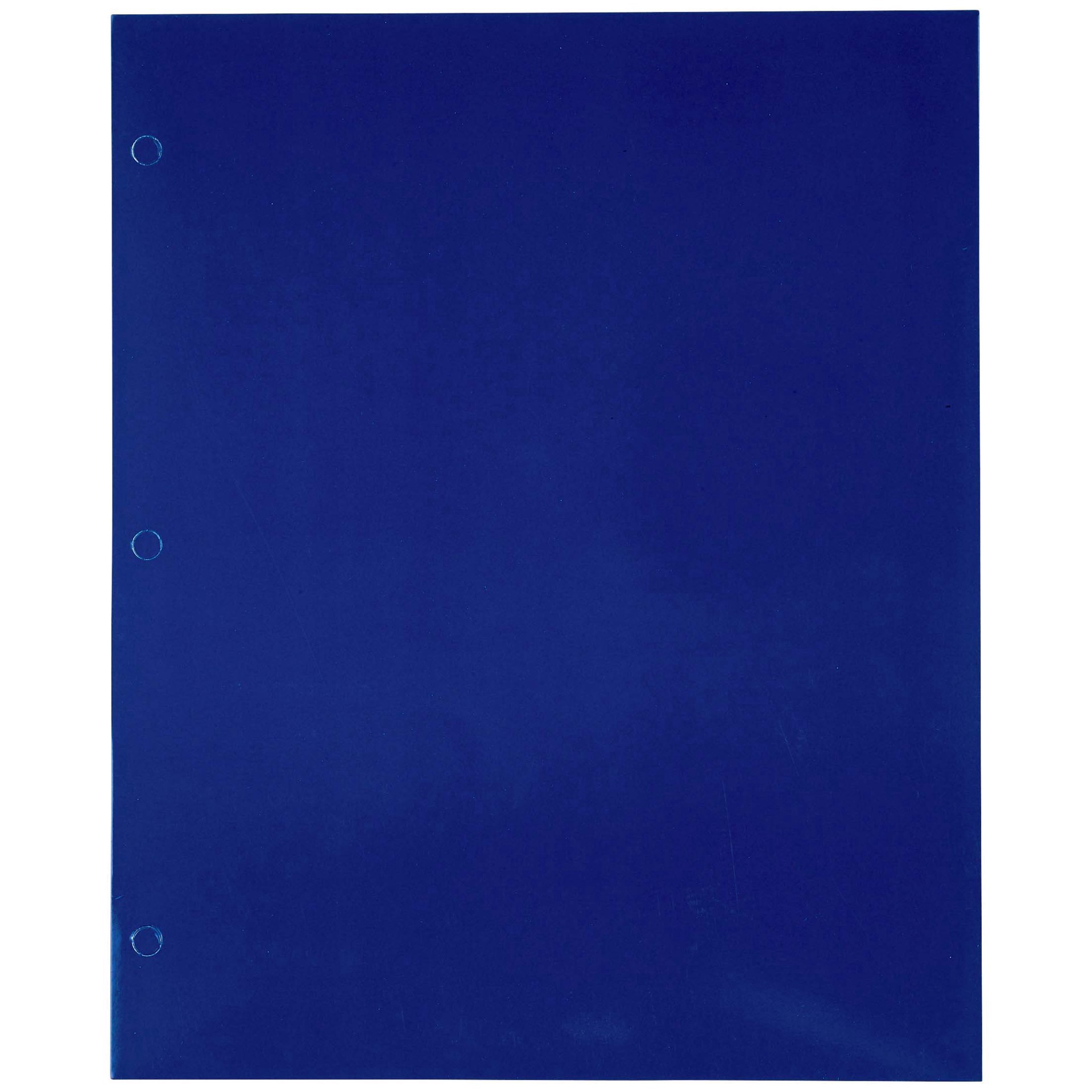 slide 1 of 1, H-E-B Blue Laminated Portfolio without Prongs, 1 ct