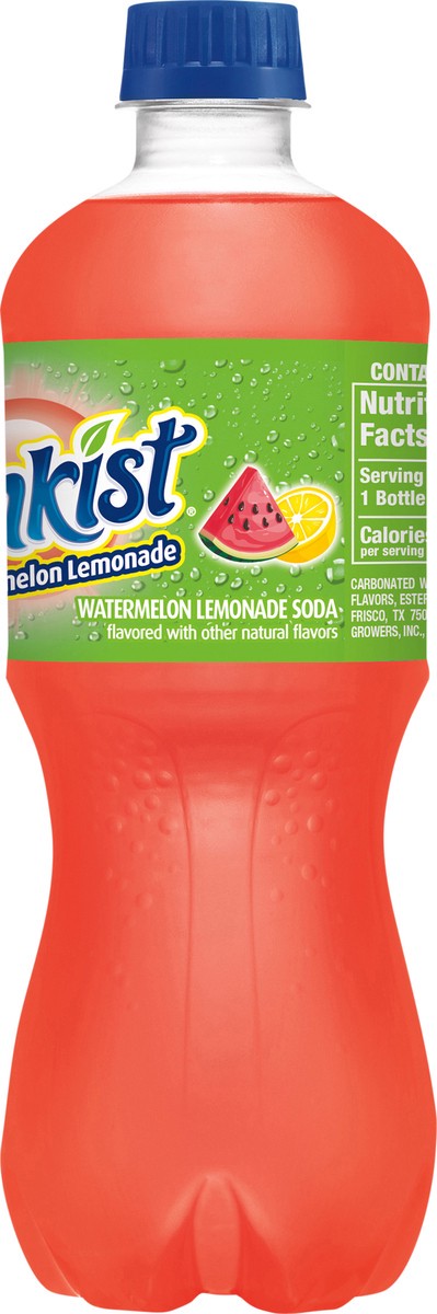 slide 5 of 11, Sunkist Watermelon Lemonade Soda - 20 oz, 20 oz