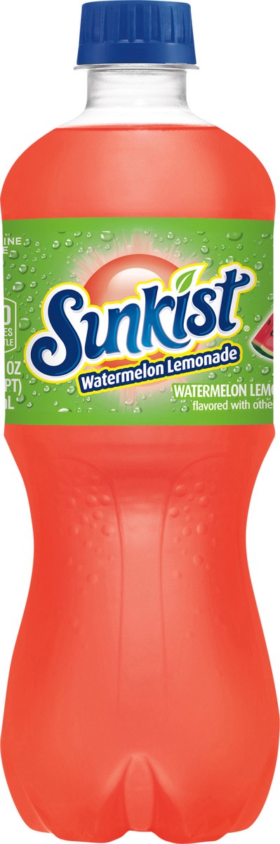slide 4 of 11, Sunkist Watermelon Lemonade Soda - 20 oz, 20 oz