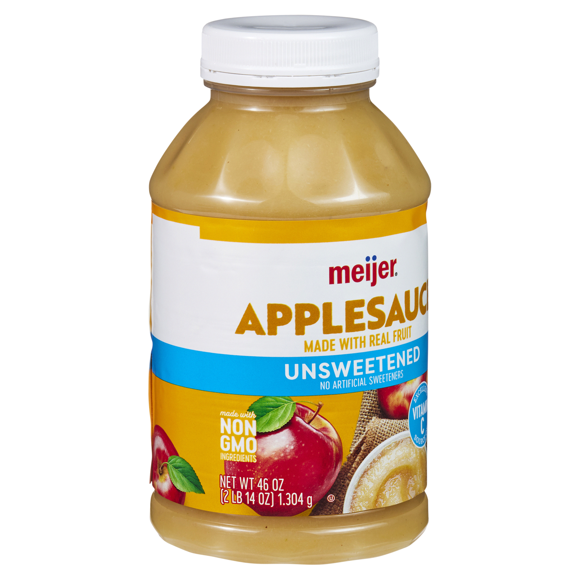 slide 9 of 29, Meijer Unsweetened Applesauce, 46 oz