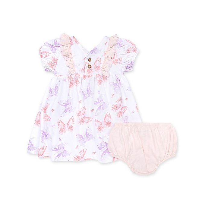 slide 2 of 2, Burt's Bees Baby Butterfly Buddies Dress & Diaper Cover Set, 1 ct