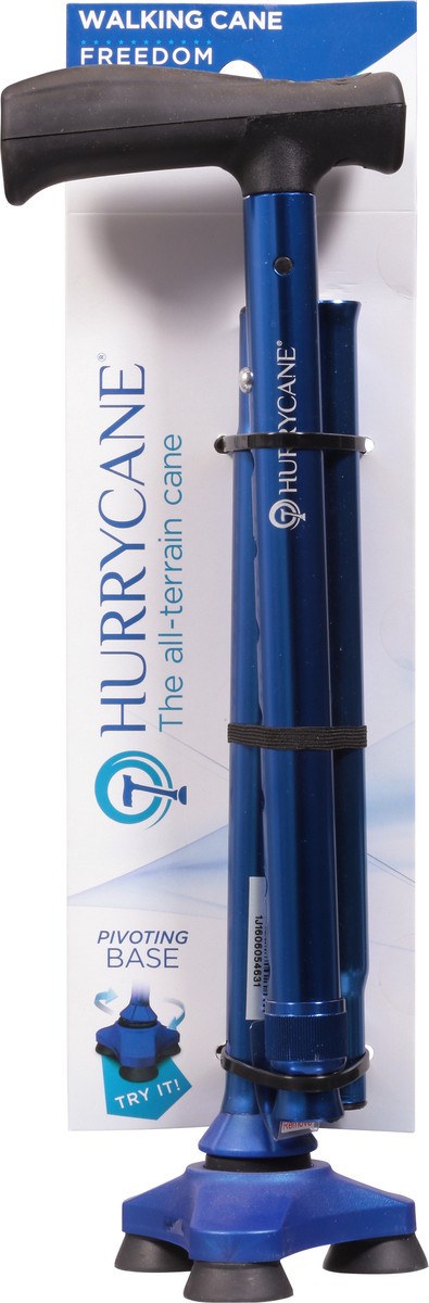 slide 6 of 9, HurryCane Freedom Edition Folding Cane with T Handle, Blue, 1 ct