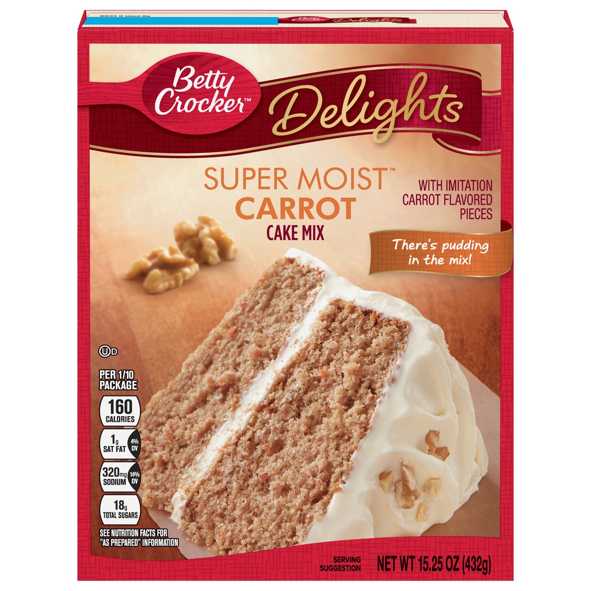 slide 1 of 1, Betty Crocker Super Moist Carrot Cake Mix, 15.25 oz, 15.25 oz