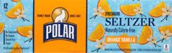 Polar Seltzer - 12pk 12oz - Orange Vanilla