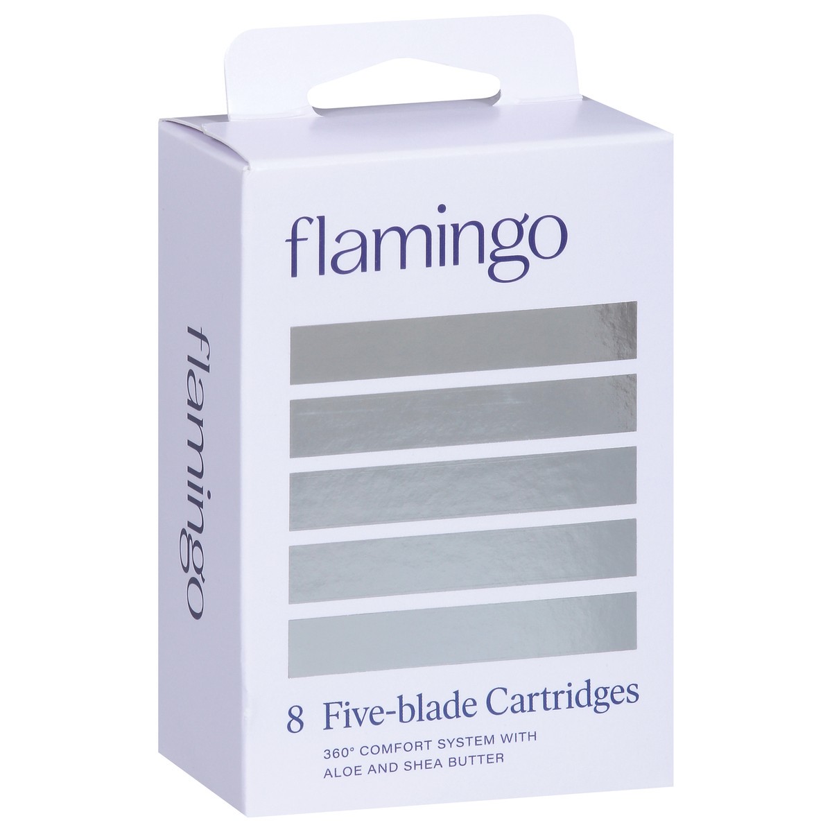 slide 9 of 9, Flamingo Five-Blade Razor Cartridges 8 ea, 8 ct