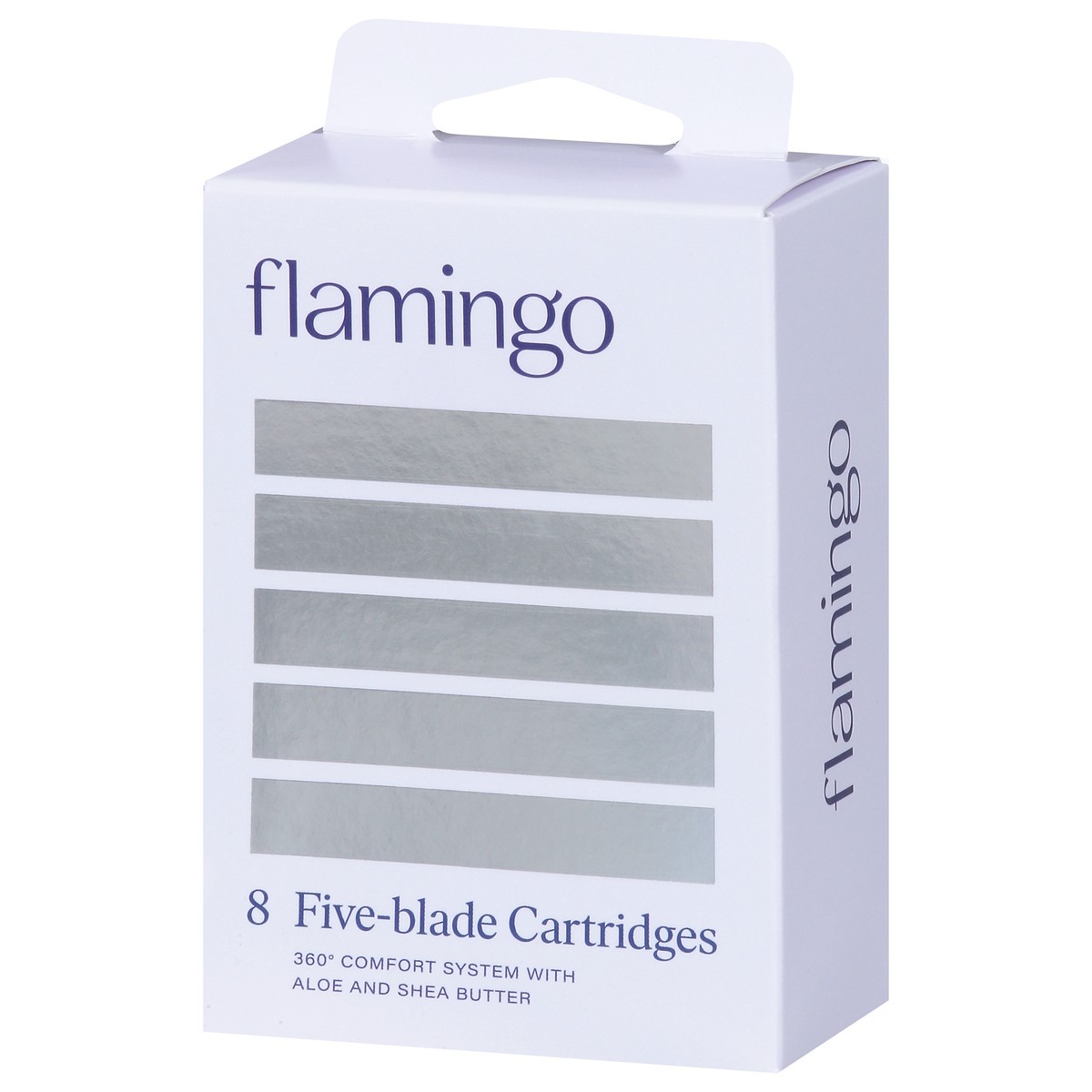slide 8 of 9, Flamingo Five-Blade Razor Cartridges 8 ea, 8 ct