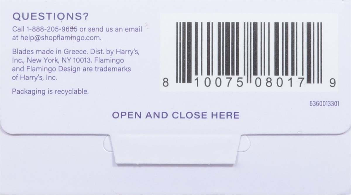slide 4 of 9, Flamingo Five-Blade Razor Cartridges 8 ea, 8 ct