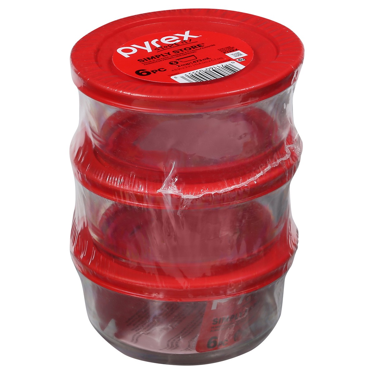 slide 5 of 9, Pyrex Simply Store Glass Storage Value-Plus Pack 6 ea, 6 ct