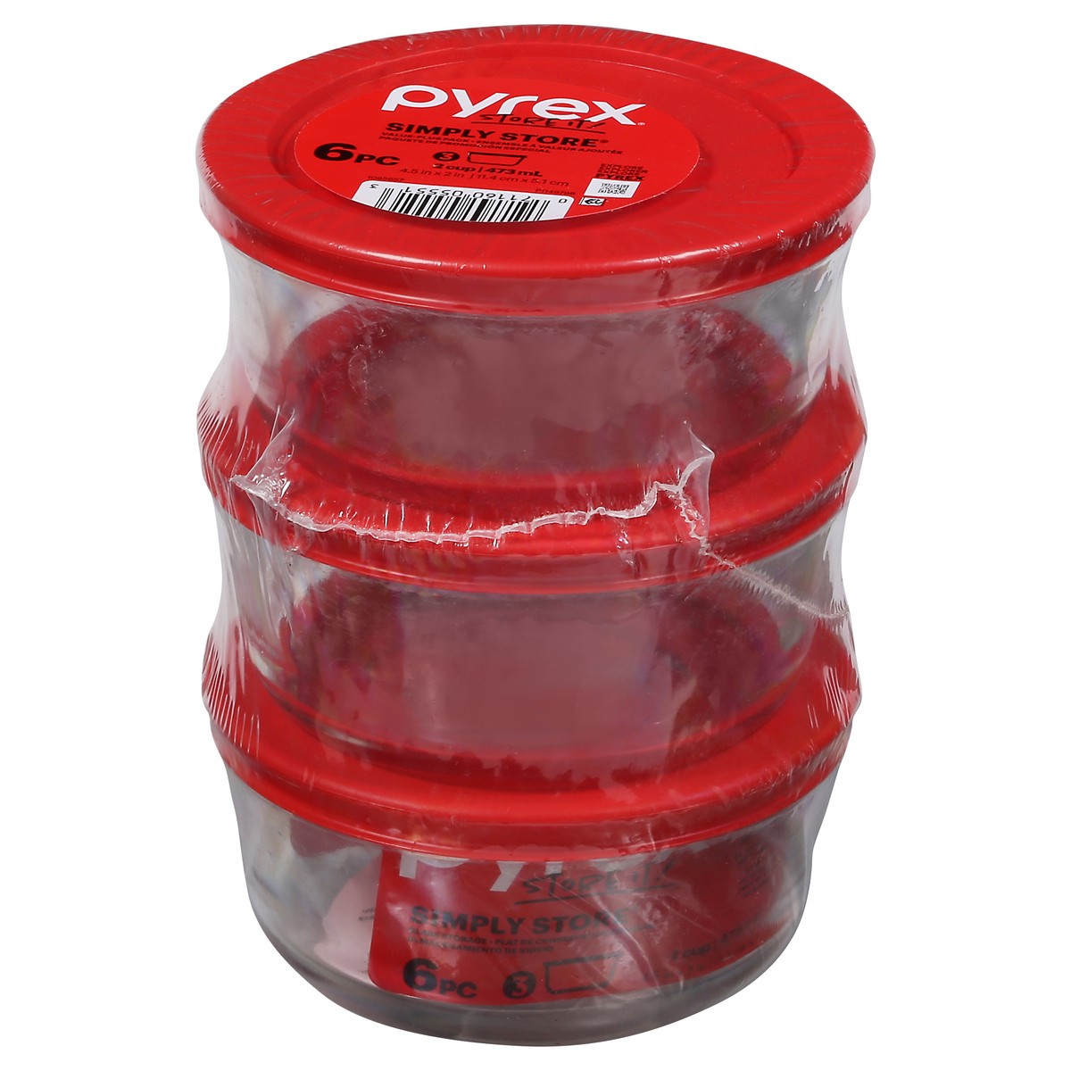 slide 6 of 9, Pyrex Simply Store Glass Storage Value-Plus Pack 6 ea, 6 ct