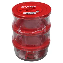 Pyrex Simply Store Glass Storage Value-Plus Pack 6 ea