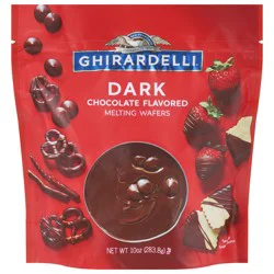 Ghirardelli Dark Chocolate Flavored Melting Wafers 10 oz