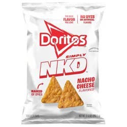 Doritos Simply NKD Tortilla Chips Nacho Cheese Flavored 9 1/4 Oz