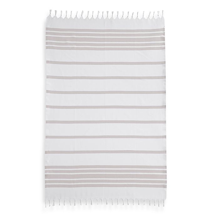 slide 1 of 5, Linum Home Textiles Herringbone Fouta Pestemal Beach Towel - Beige, 1 ct