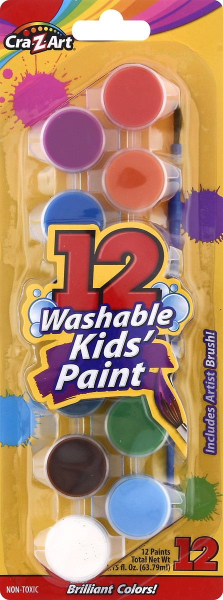 slide 9 of 10, Cra-Z-Art Kids Paint Pots, 12 ct