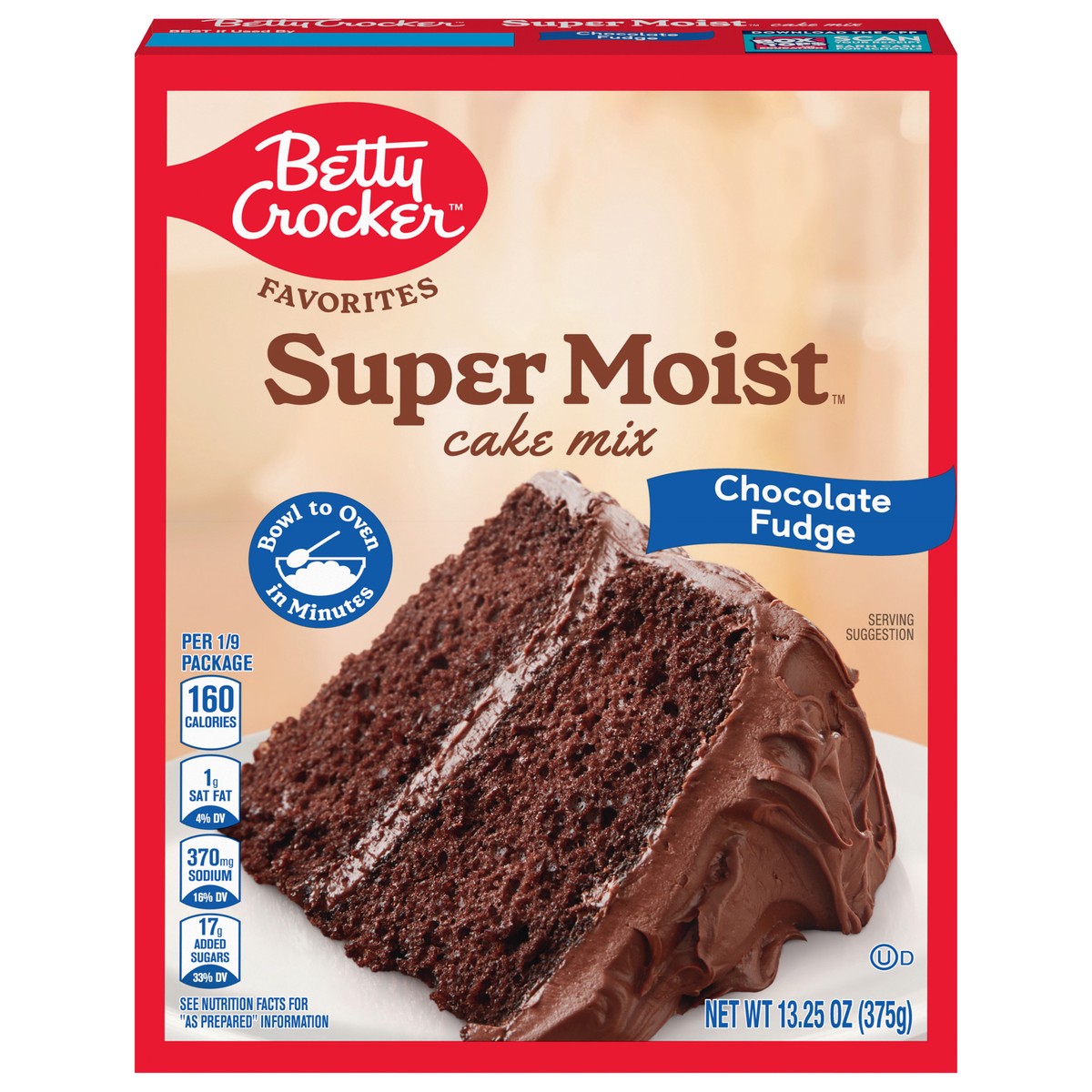 slide 1 of 8, Betty Crocker Favorites Super Moist Chocolate Fudge Cake Mix, Holiday Baking, 13.25 oz, 13.25 oz