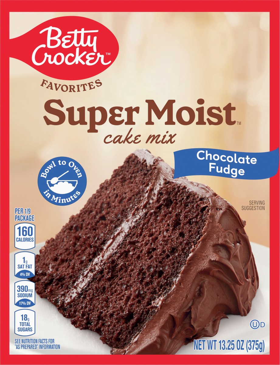 slide 2 of 8, Betty Crocker Favorites Super Moist Chocolate Fudge Cake Mix, 13.25 oz, 13.25 oz