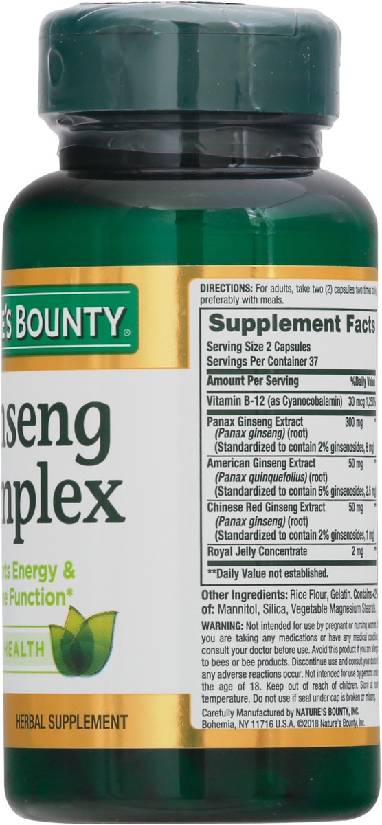 slide 8 of 9, Nature's Bounty Ginseng Complex, 75 ct