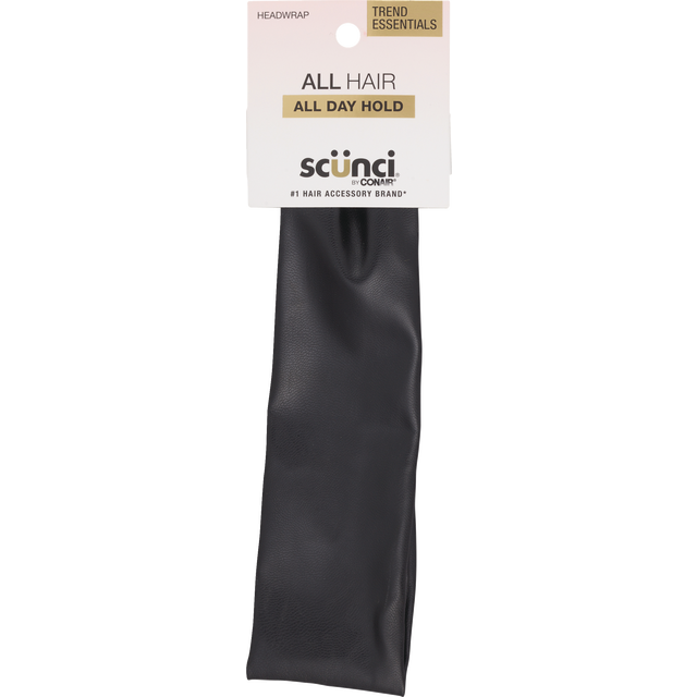 slide 1 of 1, scünci Scunci 1-Pk Fx Leather Headwrap, 1 ct