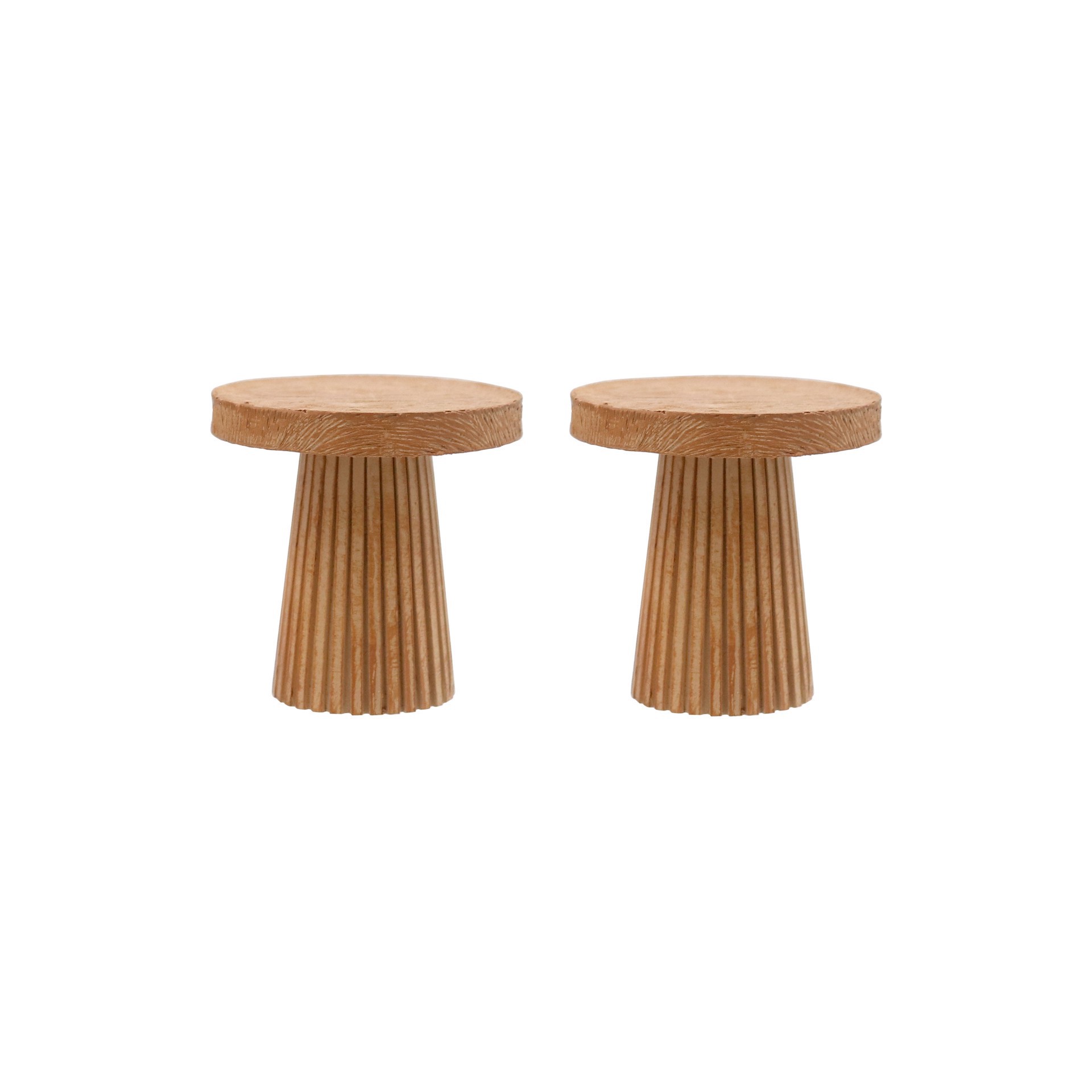 slide 3 of 3, Mini Brown Side Tables, 2ct. By Make Market, 2 ct