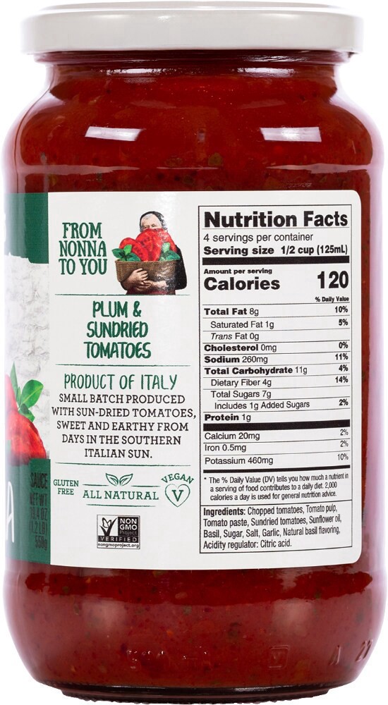 slide 2 of 3, Nonna Pia's Siciliana Pasta Sauce, 19.4 oz