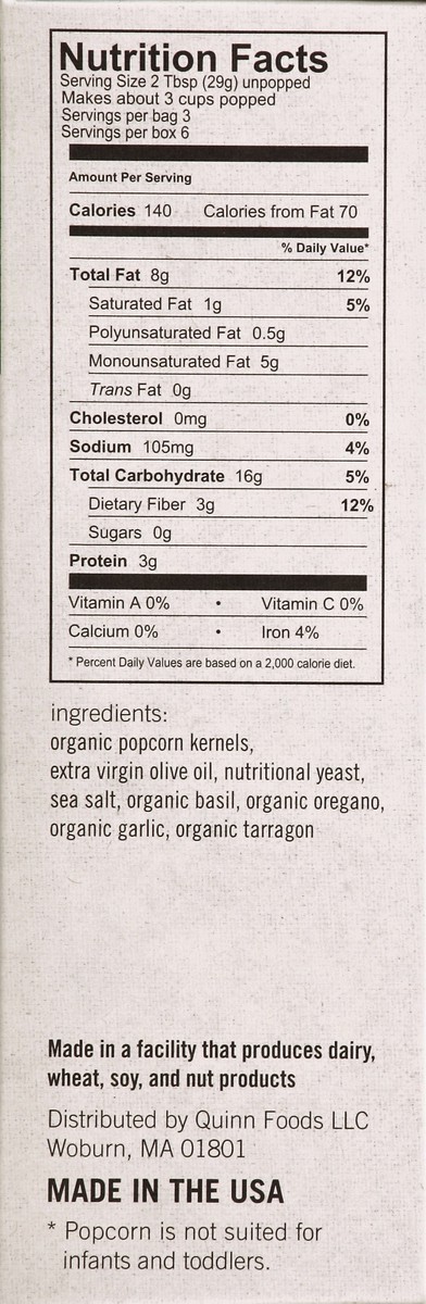 slide 3 of 4, Quinn Popcorn 2 ea, 6.2 oz