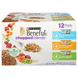 Purina Beneful High Protein, Gravy Wet Dog Food Variety Pack, Chopped Blends
