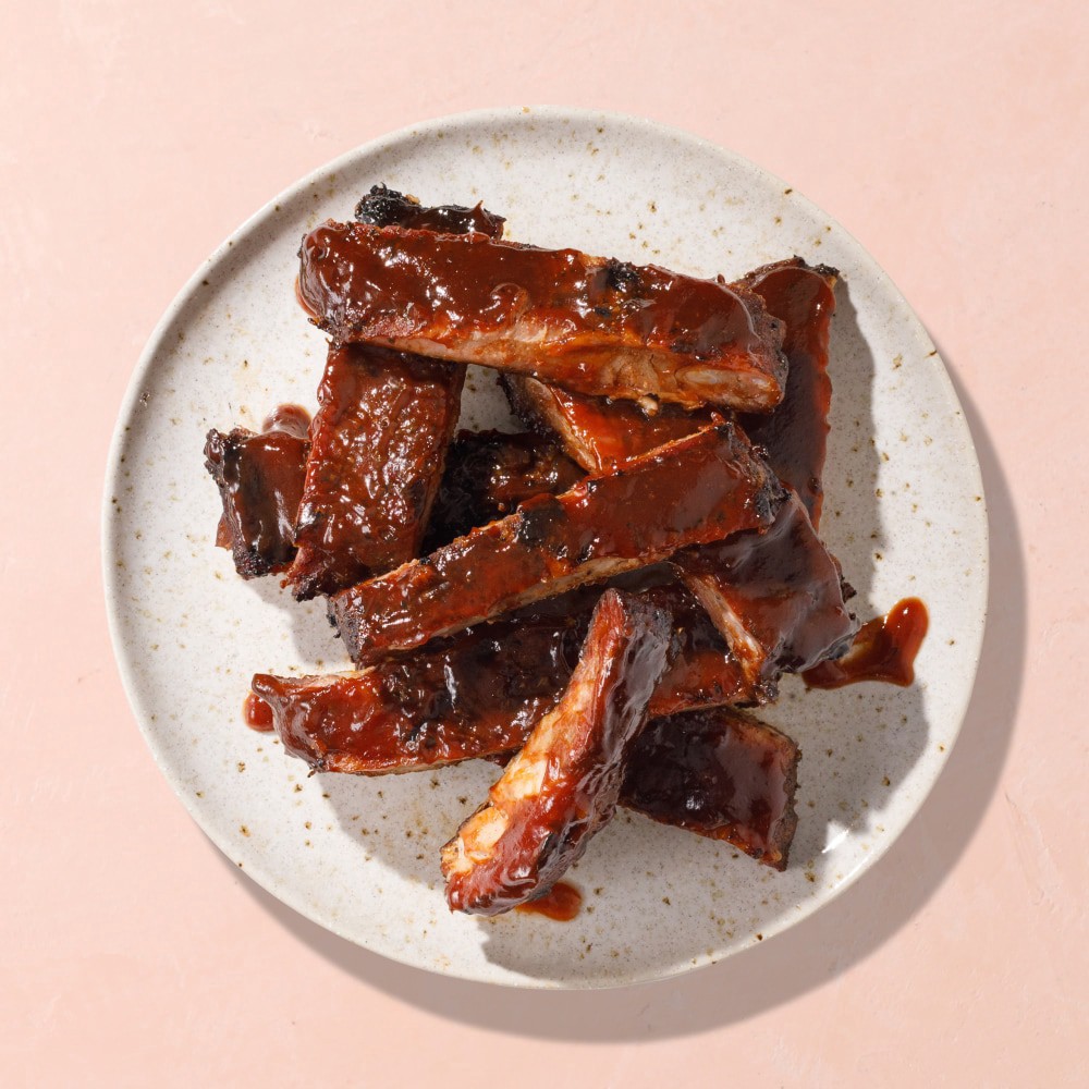 slide 2 of 3, Home Chef Full Slab Ribs Hot, 1 ct