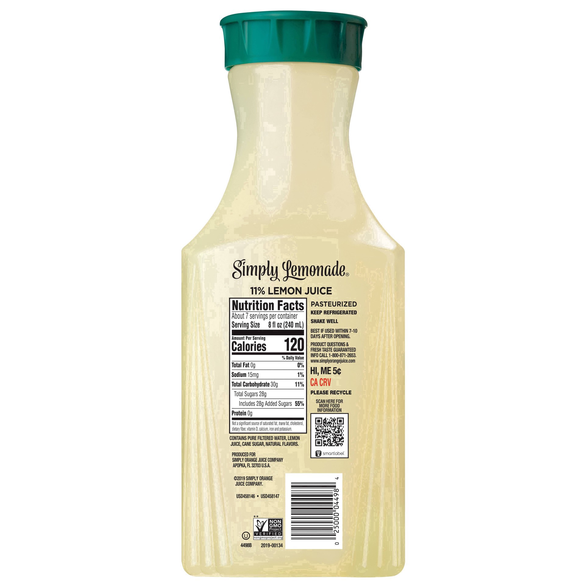 slide 22 of 77, Simply Lemonade, All Natural Non-GMO, 52 fl oz, 52 fl oz