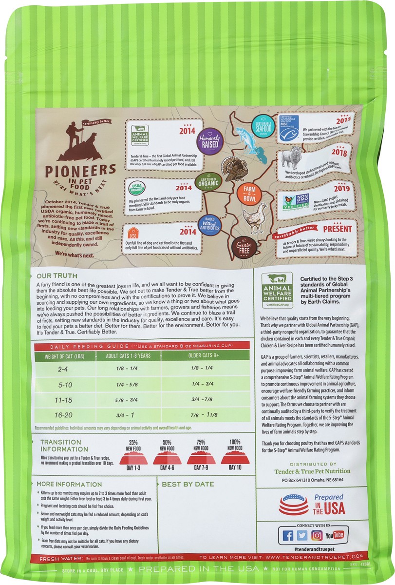slide 5 of 9, Tender And True Chicken & Liver Cat Food, 3 lb