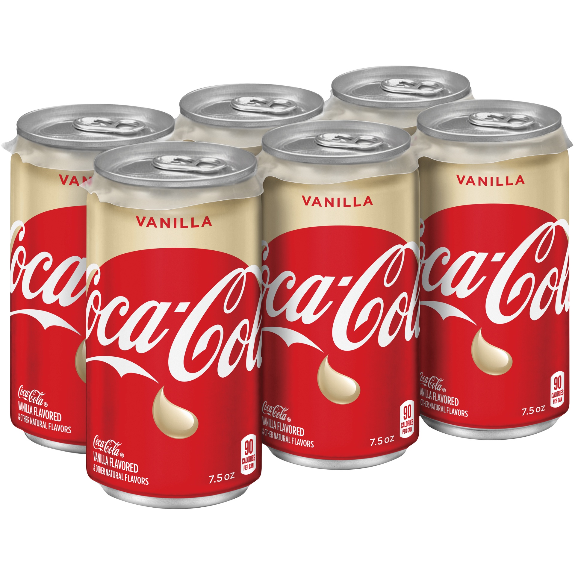 slide 1 of 1, Coca-Cola Vanilla, 6 ct